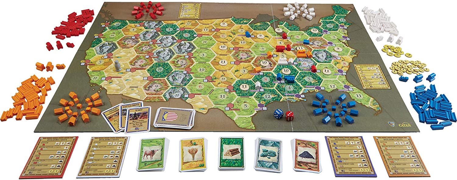 Catan Histories New Trails to Rails Settlers of America 